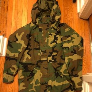 Men’s Camouflage Parka Coat